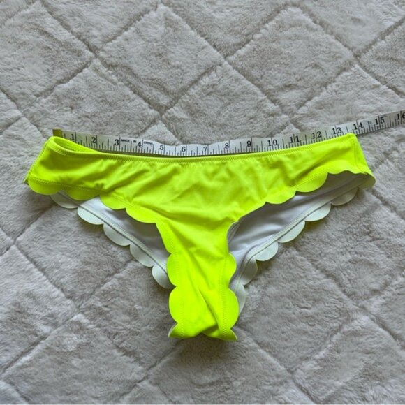 Victoria's Secret PINK | Neon Yellow Scalloped Edge Bikini Bottoms | Size Small - Picture 9 of 10